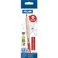 Milan Mılan Maxı Kalın Gövde Hb Kurşun Kalem 12'li Kutu - 3.5 mm Uç (Endüstriyel & Çizim / Lps) 0712612