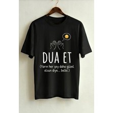La Bjorn Oversize Unisex Siyah Tasarım Dini Motivasyon T-Shirt