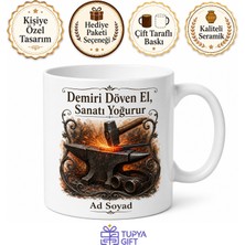 Tupya Gift Demirciye Özel Örs Dövme Kıvılcım Kaynak Gözlüğü Demir Doğrama Sanatı Kupa Bardak Hediye