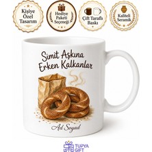 Tupya Gift Pazar Sabahı Simit Kuyruğunda Bekleyenlere Çıtır Simit Sıcak Kupa Hediye Bardak