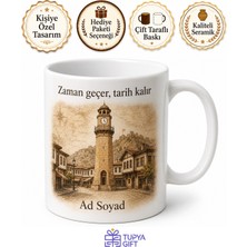 Tupya Gift Amasya Merzifon Saat Kulesi Tarihi Dokusu Kahve Kupası Hediye Bardak