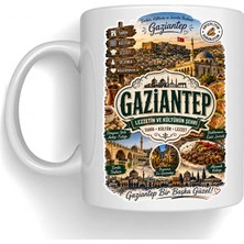 Bsb Gaziantep Temalı Porselen Kupa Bardak Mug 1022