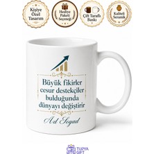 Tupya Gift Melek Yatırım Ağı Yöneticisi Girişimcileri Fonlayan Lider Hediye Seramik Kupa Bardak