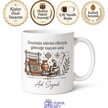 Tupya Gift Geleneksel El Sanatları Koruyucusu Zanaat Araştırmacısı Seramik Kupa Hediye Bardak