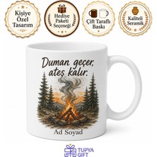 Tupya Gift Kamp Ateşi Duman Altı Isli Orman Kupası Kamp Hediye Bardak