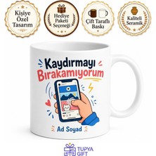 Tupya Gift Sosyal Medya Bağımlısı Eğlenceli Kupa Bardak Hediye Baskılı Komik Mug