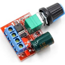 OEM 5A 35V Mini Dc Motor Pwm Potlu Hız Kontrol Devresi 90 Watt Açma Kapama Butonlu Ayarlanabilir Voltaj