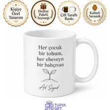 Tupya Gift Ebeveyn Koçu Bilinçli Aile Rehberi Isim Yazılı Kupa Bardak Hediye