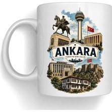 Bsb Ankara Temalı Porselen Kupa Bardak Mug 1005