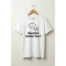 La Bjorn Oversize Unisex Beyaz Yazılı Sosyal Medya Akımı Grafik Baskılı Tişört