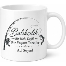 Tupya Gift Balıkçılık Yaşam Tarzı Ingilizce Kupa Bardak Hediye