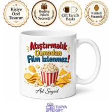 Tupya Gift Cips Severlere Hediye Patates Cipsi Mısır Cipsi Film Atıştırmalık Baskılı Kupa Bardak