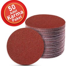 Özkaya Store 50 Adet Cırt Zımpara Spiral Avuç Içi Taşlama 115 mm Harman Paket