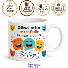 Tupya Gift Dünya Mizah Günü Hediye Kupa Kahkahalarla Güldürenlere Özel Tasarım Bardak