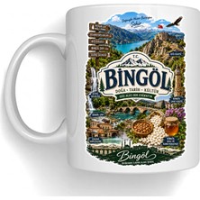 Bsb Bingöl Temalı Porselen Kupa Bardak Mug 1010