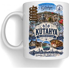 Bsb Kütahya Temalı Porselen Kupa Bardak Mug 1031