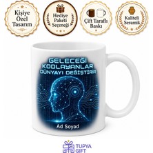 Tupya Gift Yapay Zeka Robotik Tasarım Geleceğin Teknolojisi Veri Ağı Kupa Bardak Hediye