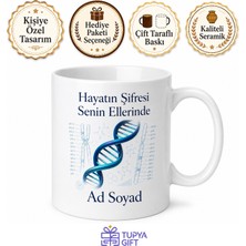 Tupya Gift Genetik Uzmanına Dna Sarmalı Kromozom Haritası Gen Bilimi Hediye Kupa Bardak