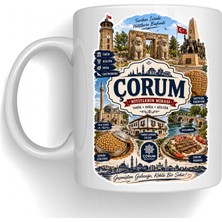 Bsb Denizli Temalı Porselen Kupa Bardak Mug 1015