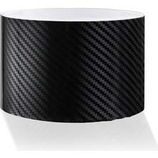 Ayrex Wisafory Kendinden Yapışkanlı Araba Folyosu Siyah Karbon Fiber Çıkartma Araba Kapısı Ke