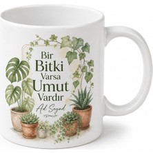 Tupya Gift  Bitki Annesi Ingilizce Çay Kupası Porselen Hediye Bardak