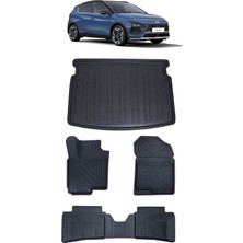 OEM Hyundai Bayon 2025 Model Ile Uyumlu 5d Premium Ekstra Havuzlu Paspas ve Bagaj Havuzu Set