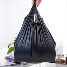 OEM Kalın Siyah Poşet Küçük Boy 5 kg Hışır Atlet Poşet Market Manav Poşeti Çöp Poşeti