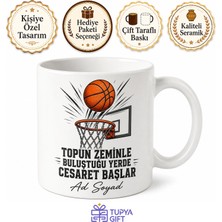 Tupya Gift Dünya Basketbol Gününde Pota Altında Zıplayanlara Kupa Bardak Hediye