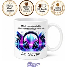 Tupya Gift Dünya Elektronik Müzik Günü Hediye Kupa Bardak Ritmin Akışına Kendini Bırakanlara