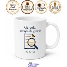 Tupya Gift Sigorta Dolandırıcılığı Müfettişi Kaza Dedektifi Çay Kupası Özel Tasarım Hediye Bardak
