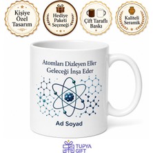 Tupya Gift Nanoteknoloji Mühendisi Atom Boyutunda Mimarlık Hediye Seramik Kupa Bardak