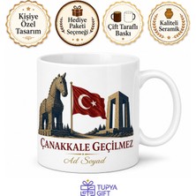 Tupya Gift Çanakkale Truva Atı Şehitler Abidesi Geçilmez Vatan Gurur Kupa Bardak Hediye