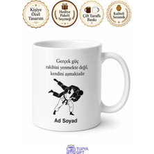 Tupya Gift Judo Eğitmeni Savunma Sanatı Hocası Hediye Seramik Kupa Bardak
