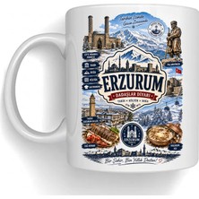 Bsb Erzurum Temalı Porselen Kupa Bardak Mug 1020