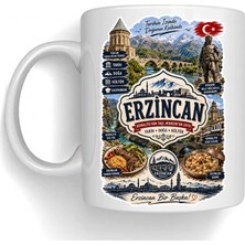 Bsb Erzincan Temalı Porselen Kupa Bardak Mug 1019