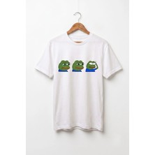 La Bjorn Unisex Siyah Just Eat Eğlenceli Gurme Baskılı Oversize Tişört