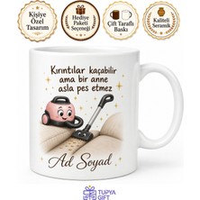 Tupya Gift Koltuk Süpüren Annelere Özel Temizlik Temalı Komik Kupa Bardak Hediye