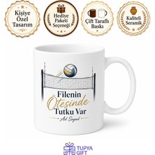 Tupya Gift Filelerin Sultanı Voleybolcu Kahve Kupası Hediye Bardak Voleybol Kupa