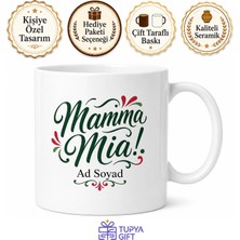 Tupya Gift Mamma Mia Yazılı Ingilizce Kupa Bardak Özel Tasarım Hediye Porselen Mug