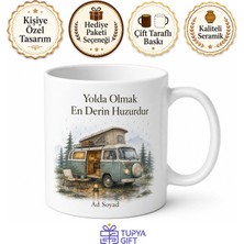 Tupya Gift Karavanda Yağmur Sesi Dinleyenlere Mobil Ev Göçebe Huzur Kupa Bardak Hediye