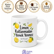 Tupya Gift Limon Kullananlara Sulu Limon Ekşi Limon Çorba Ekşisi C Vitamini Kupa Hediye
