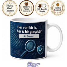 Tupya Gift Bilişim Suçları Dedektifi Dijital Ayak Izi Takipçisi Seramik Kupa Hediye Bardak