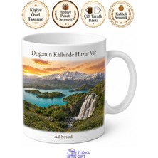 Tupya Gift Bingöl Yüzen Adalar Bal Diyarı Sülbüs Dağı Çatak Şelalesi Manzaralı Kupa Bardak Hediye