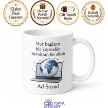 Tupya Gift Uzaktan Çalışma Koordinatörü Dijital Göçebe Lideri Kahve Kupası Hediye