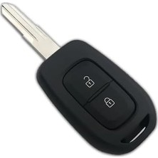 OEM Autohan Keys Renault Symbol, Trafic, Logan Için 2 Butonlu Siyah Anahtar Kumanda Kabı