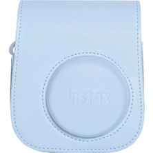 Ayrex Instax Mini 12 Mavi Deri Çanta