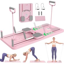 OEM Pilates Aleti – Zamanlayıcılı, Direnç Bantlı Çok Amaçlı Egzersiz Tahtası Telefon Tutacaklı