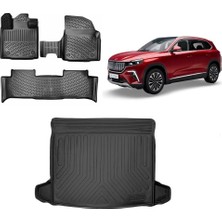 OEM Togg T10X 2023 Sonrası 3D Bagaj Havuzu ve Paspas Siyah