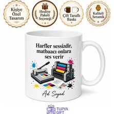 Tupya Gift Matbaacıya Hediye Kupa Cmyk Baskı Makinesi Kağıt Kesim Matbaa Ofisi Bardak