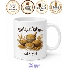 Tupya Gift Bulgur Kullananlara Özel Tasarım Kupa Bardak Iri Köftelik Esmer Çiğköfte Hediye